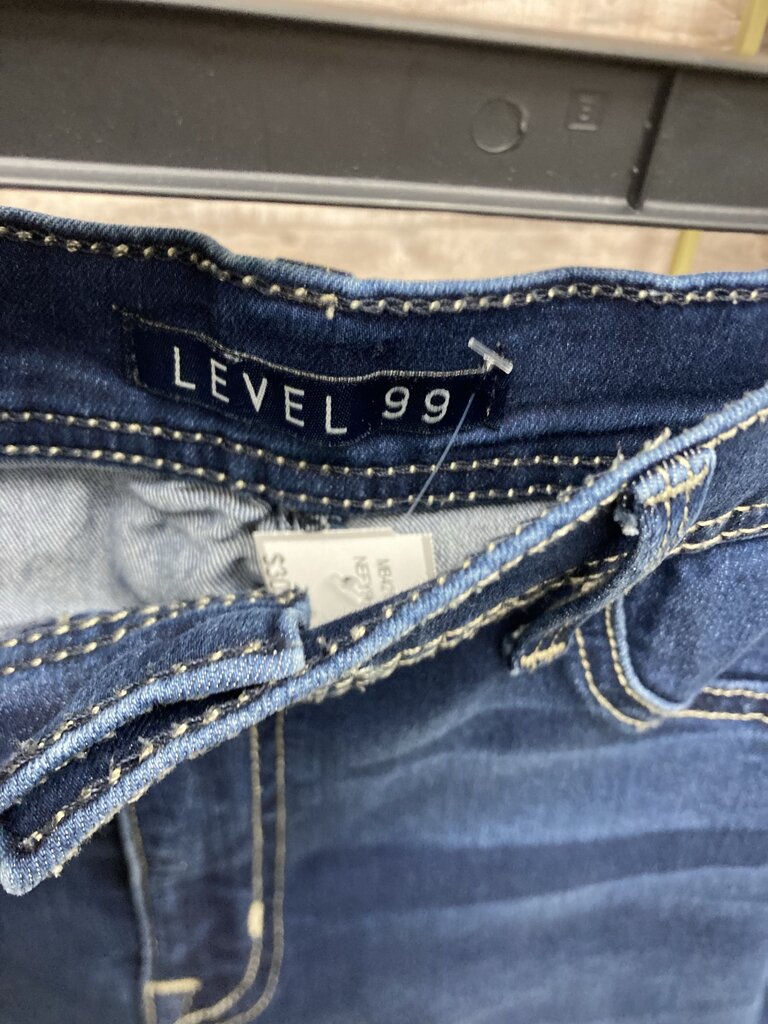 Level 99 Dark Wash Skinny Jeans