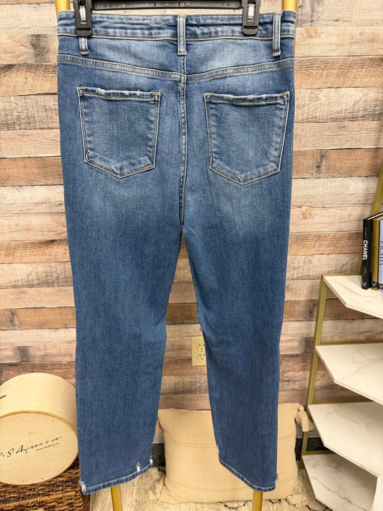 Vervet Distressed Straight Leg Jeans