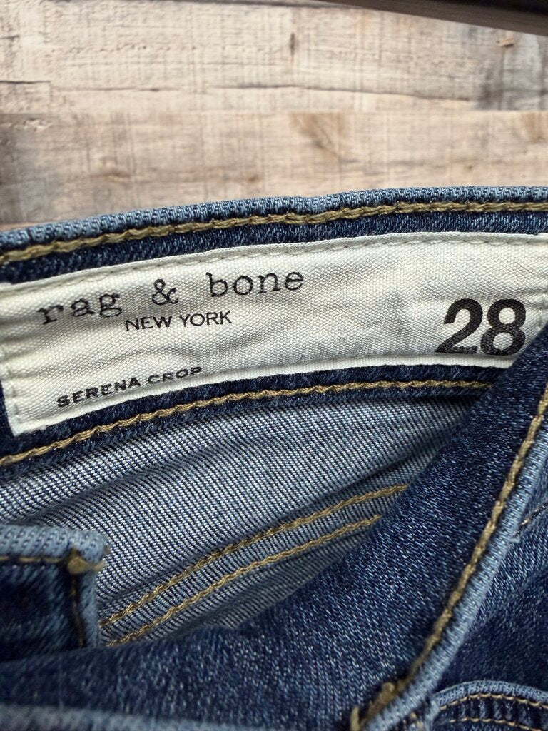 Rag & Bone Serena Crop Wide Leg Jeans