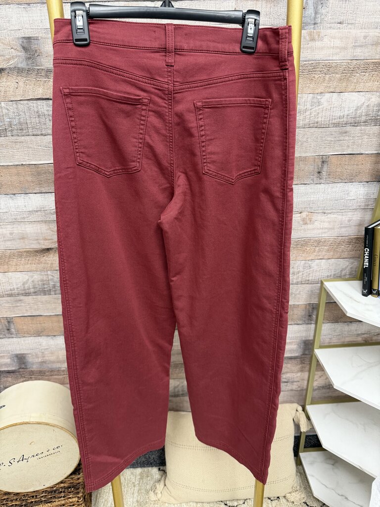 NWT Evereve Burgundy Marni Barrel Pant