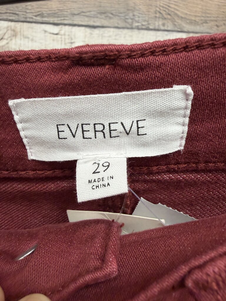 NWT Evereve Burgundy Marni Barrel Pant