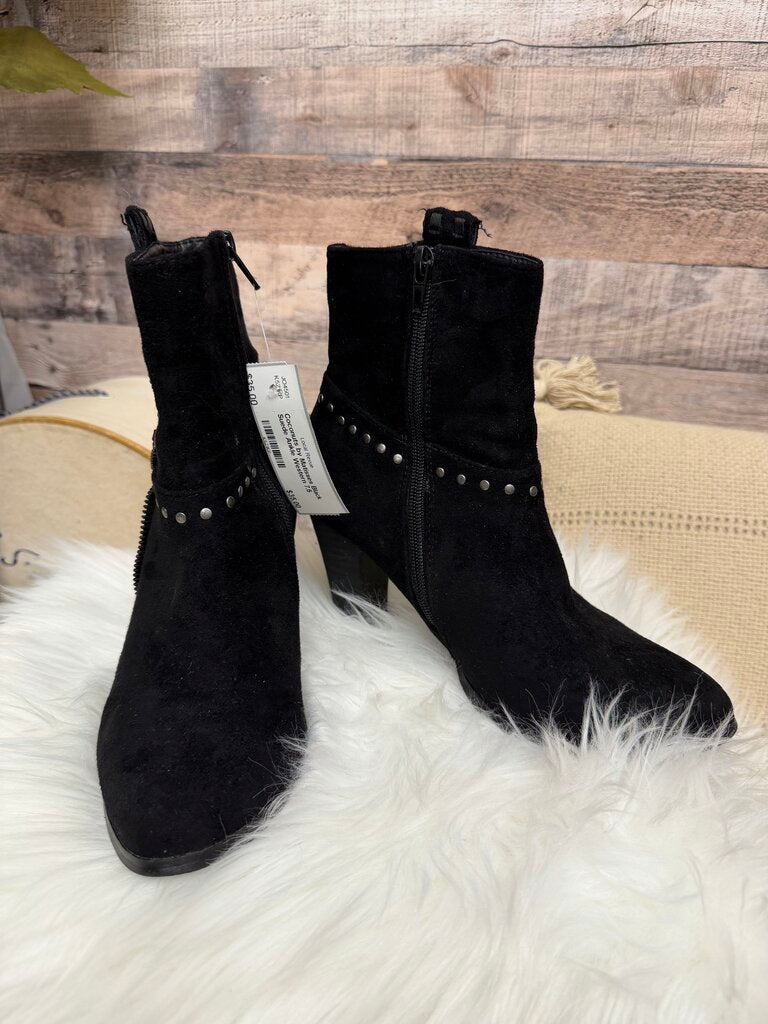 Coconuts by Matisses Black Suede Ankle Western