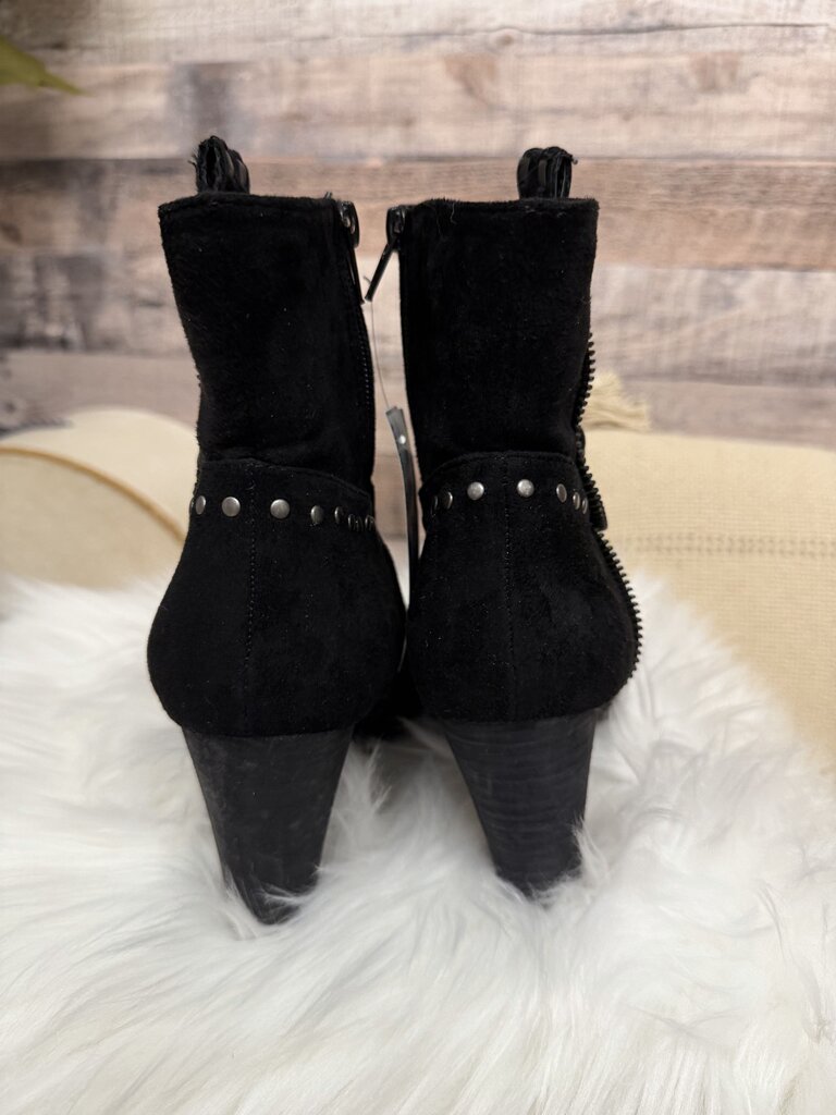 Coconuts by Matisses Black Suede Ankle Western