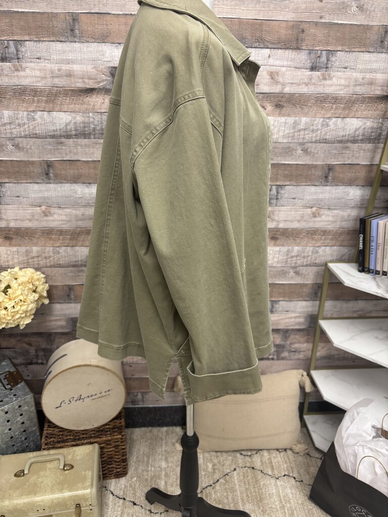 Melrose and Market Olive Green Utility Jacket