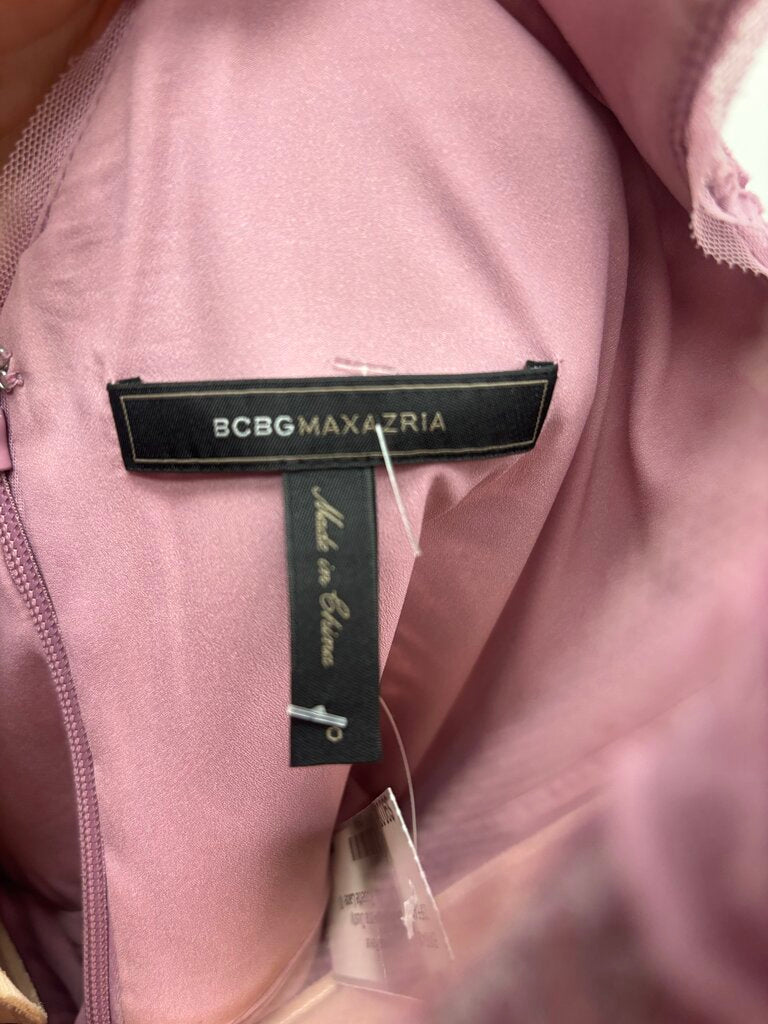 BCBGMaxAzria Dusty Lavender Rosette Lace