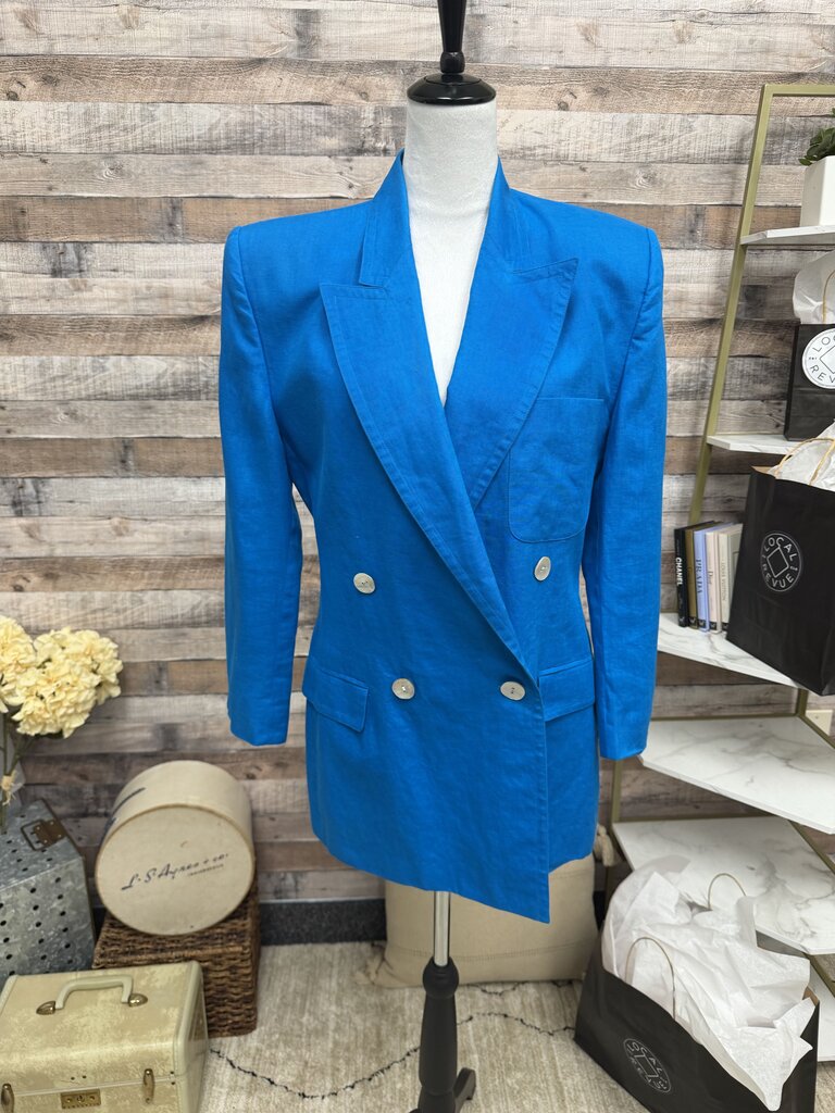 Linda Allard Ellen Tracy Azure Blue Suit