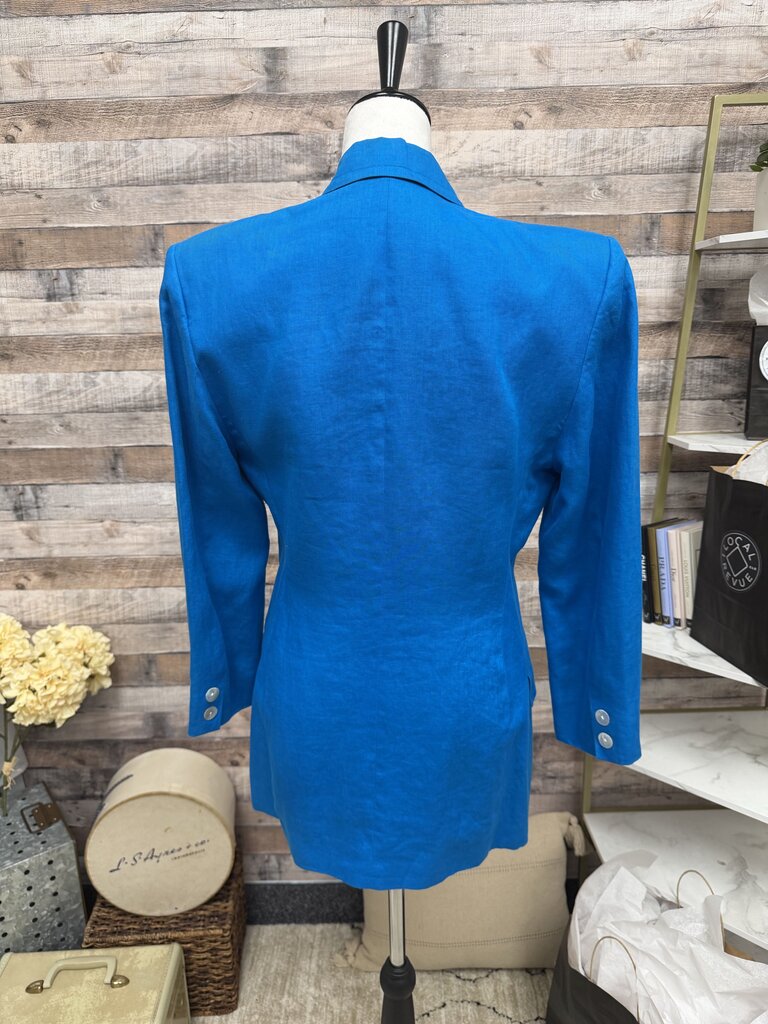 Linda Allard Ellen Tracy Azure Blue Suit