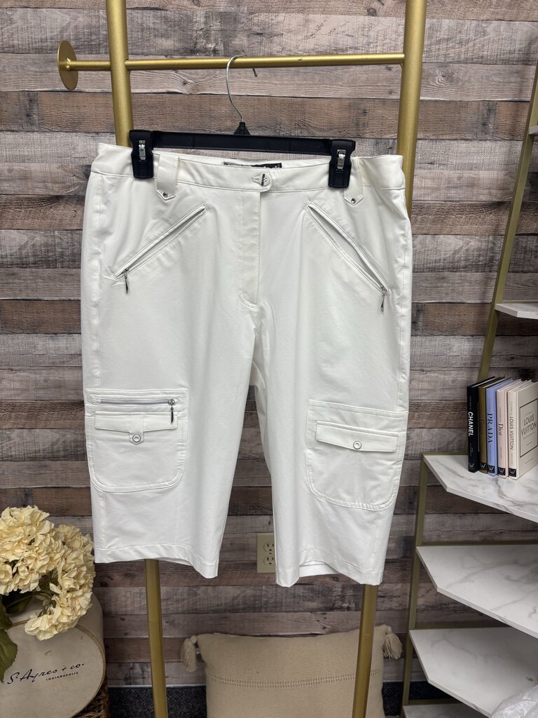 Jamie Sadock White Cargo Zip Pockets