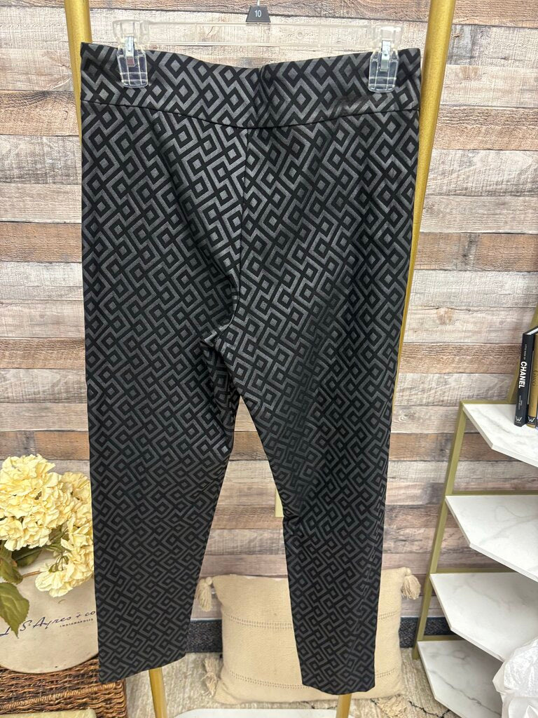 Krazy Larry Black Geo Print Pull On