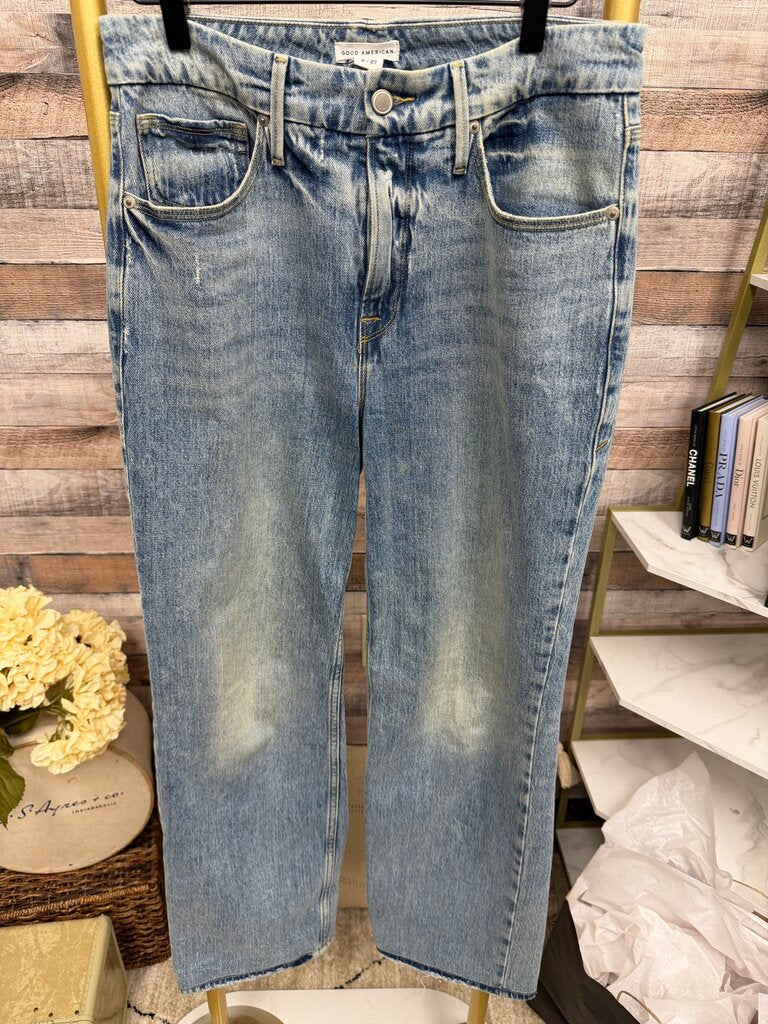 Good American Vintage Straight Leg Denim