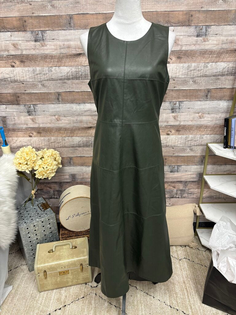Tuckernuck Faux Hunter Green Leather Shift