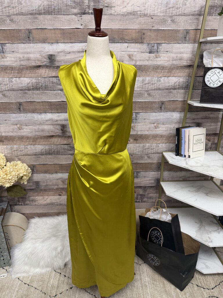 Tuckernuck Chartreuse Satin Sleeveless