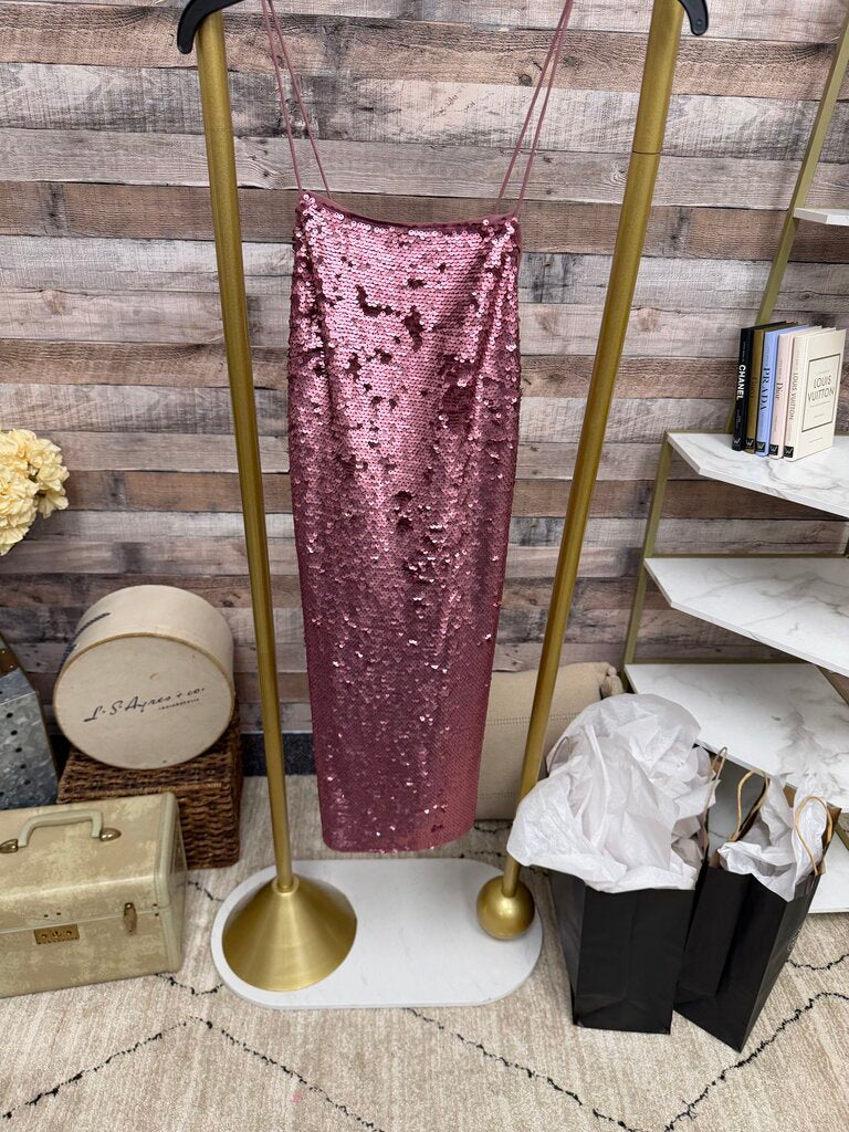 ASOS Rose Sequin Slip Dress