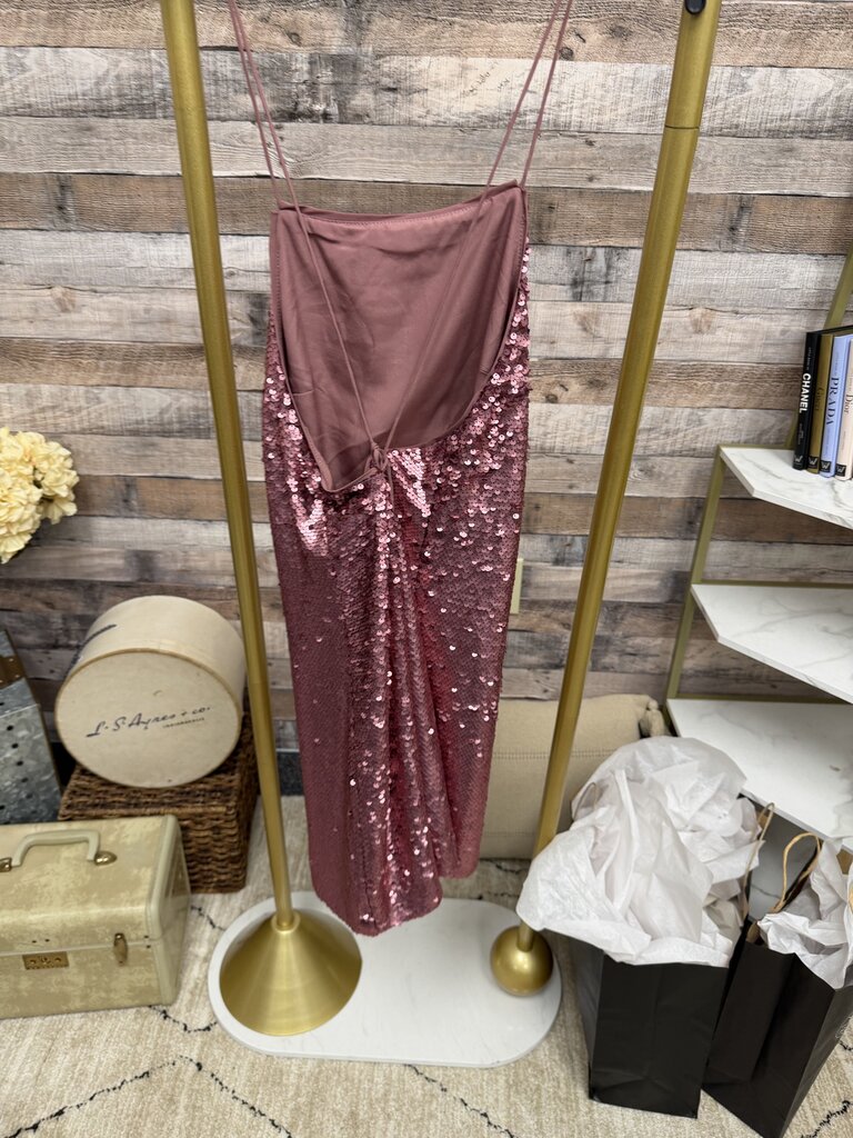 ASOS Rose Sequin Slip Dress