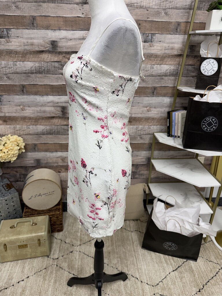 Likely White & Pink Floral Sequin