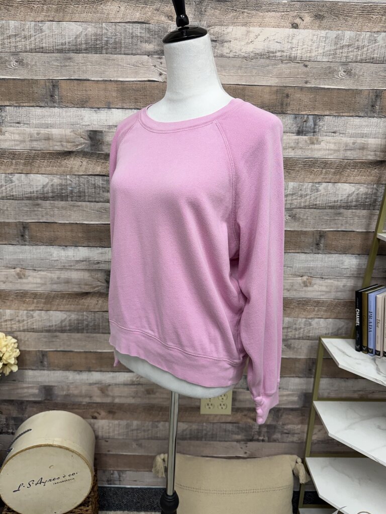 J Crew Pink Cropped Sweatshirt