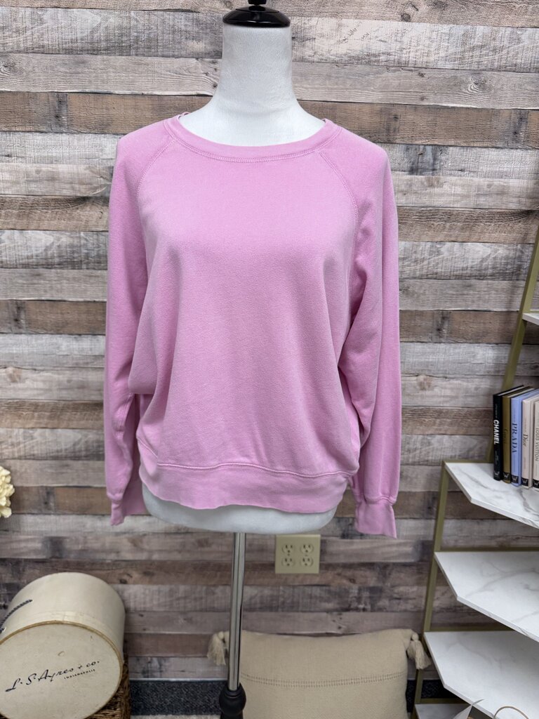 J Crew Pink Cropped Sweatshirt