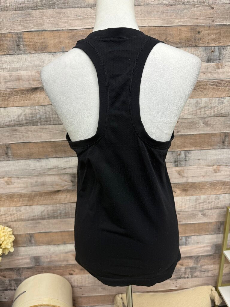 Athleta Black Racerback Cropped Athletic Tank Top