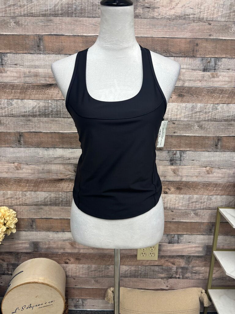 Athleta Black Fitted Racerback Athletic Tank Top