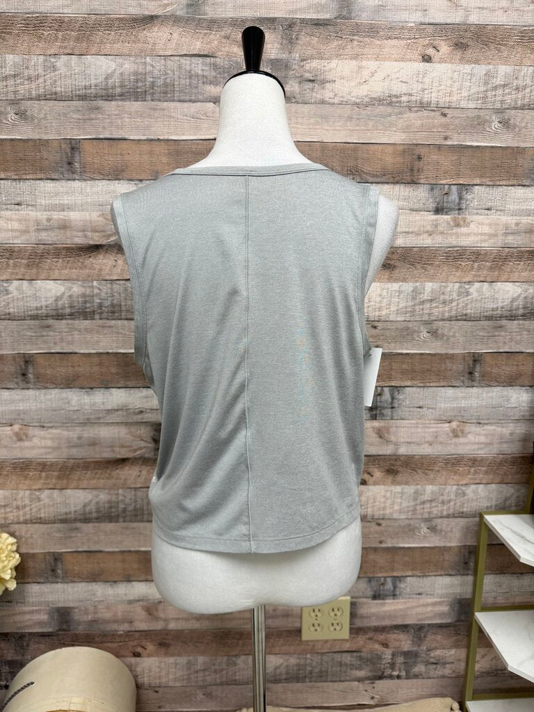 Peloton Grey Multicolor Logo Athletic Tank Top