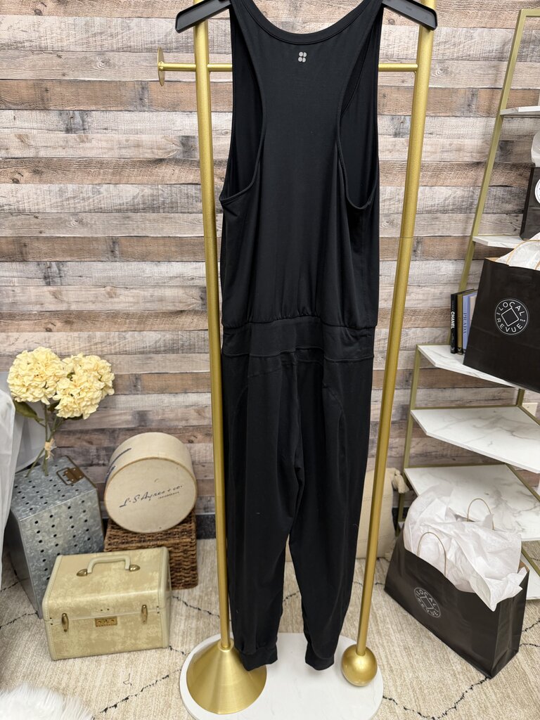 Sweaty Betty Black Sleeveless Athletic Jumpsuit
