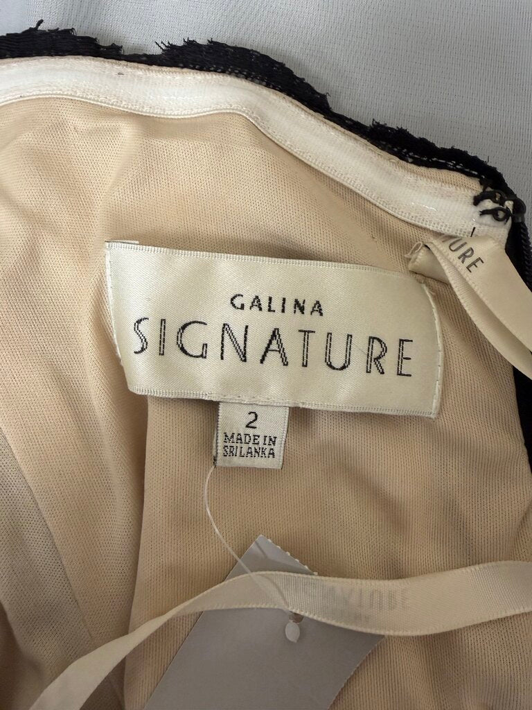 Galina Signature Black Lace Strapless