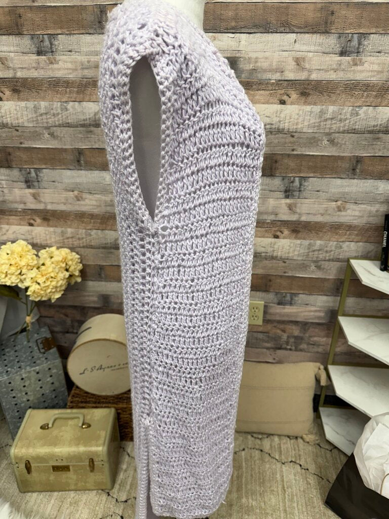 Body by Anca Lilac Sleeveless Duster Sweater