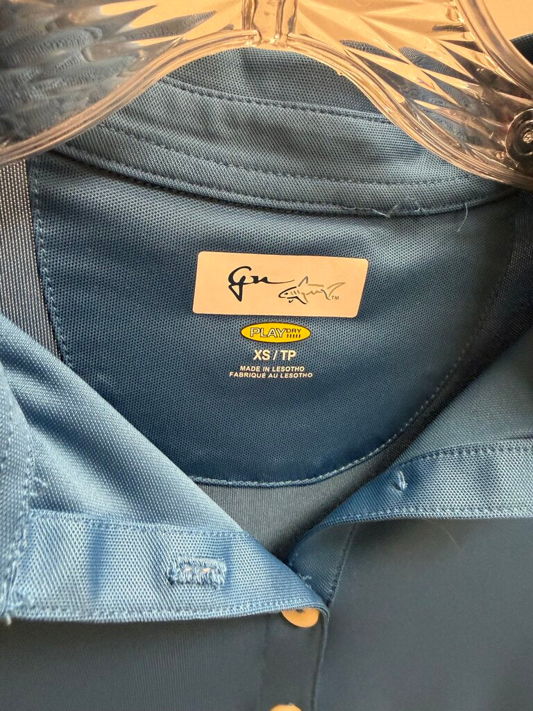 Greg Norman Turquoise Polo Golf Shirt
