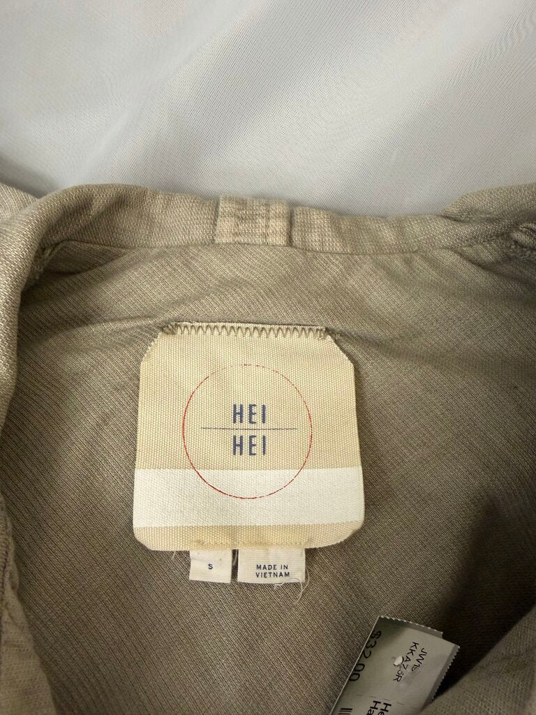 Hei Hei Anthro Khaki Handkerchief Jacket