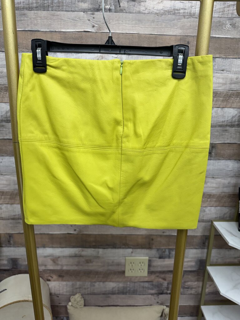 Bailey 44 Chartreuse Leather Mini