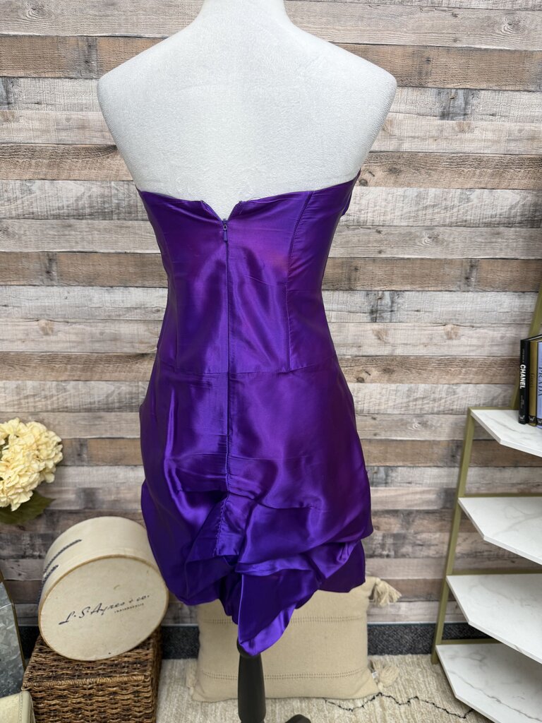 Jessica McClintock Gunn Sax Purple Satin