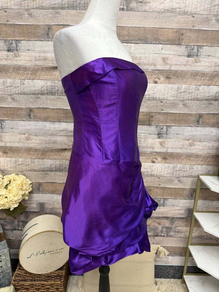 Jessica McClintock Gunn Sax Purple Satin