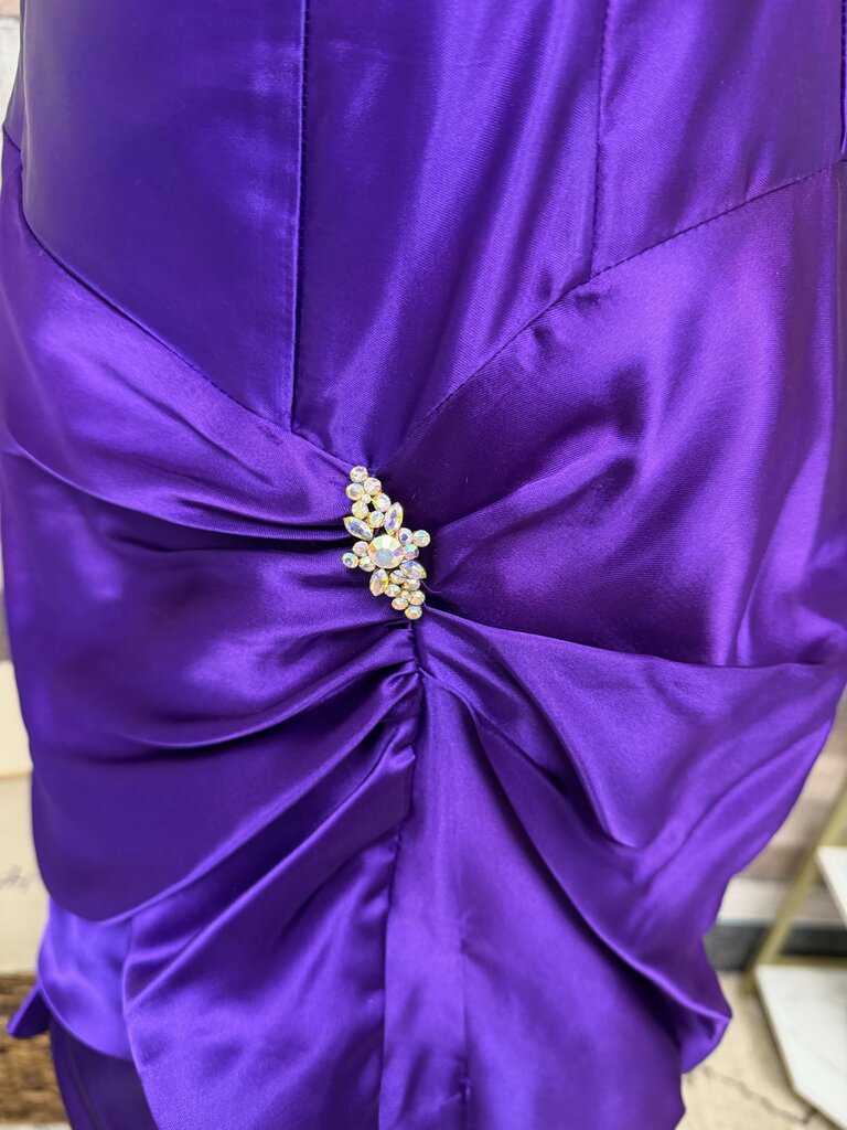 Jessica McClintock Gunn Sax Purple Satin