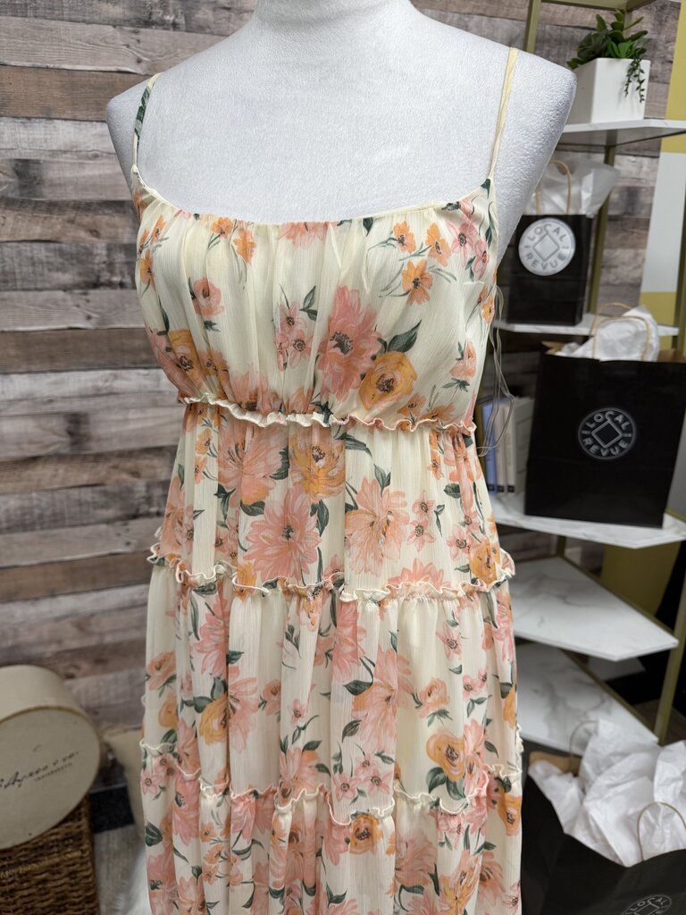 Altar'd State White Floral Patterned Mini Dress