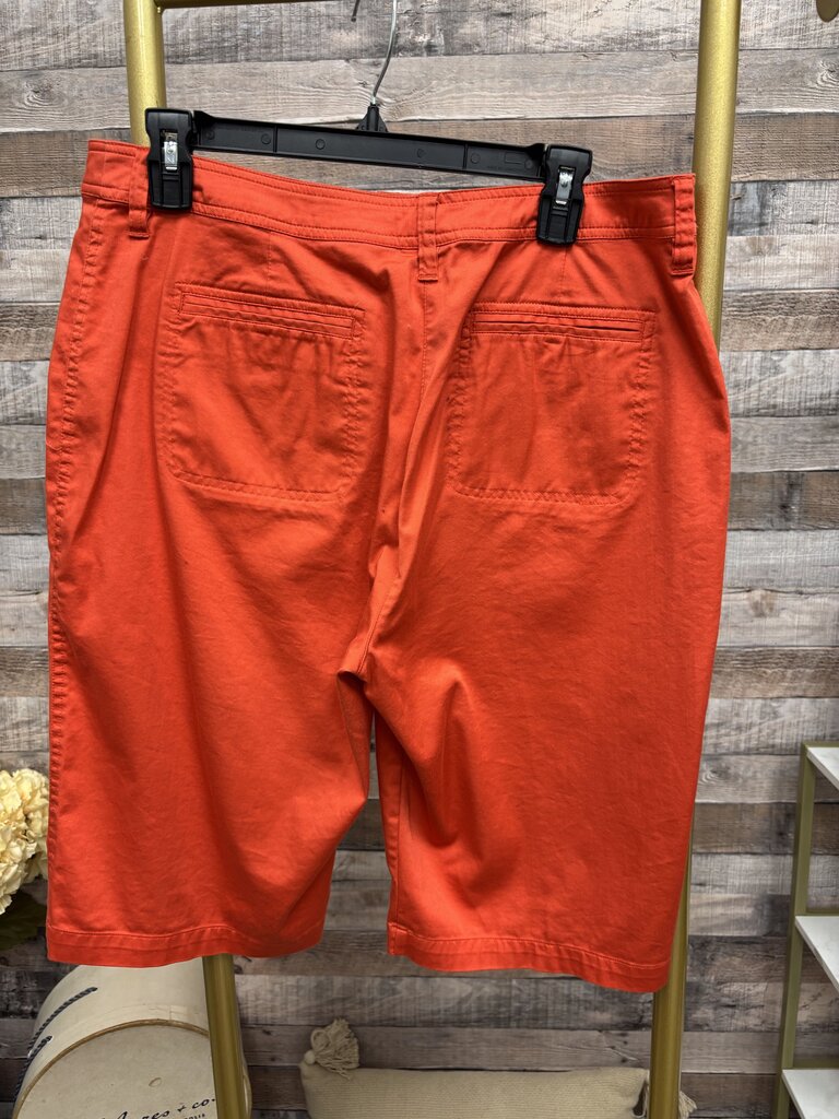 Chico's Orange Bermuda Shorts