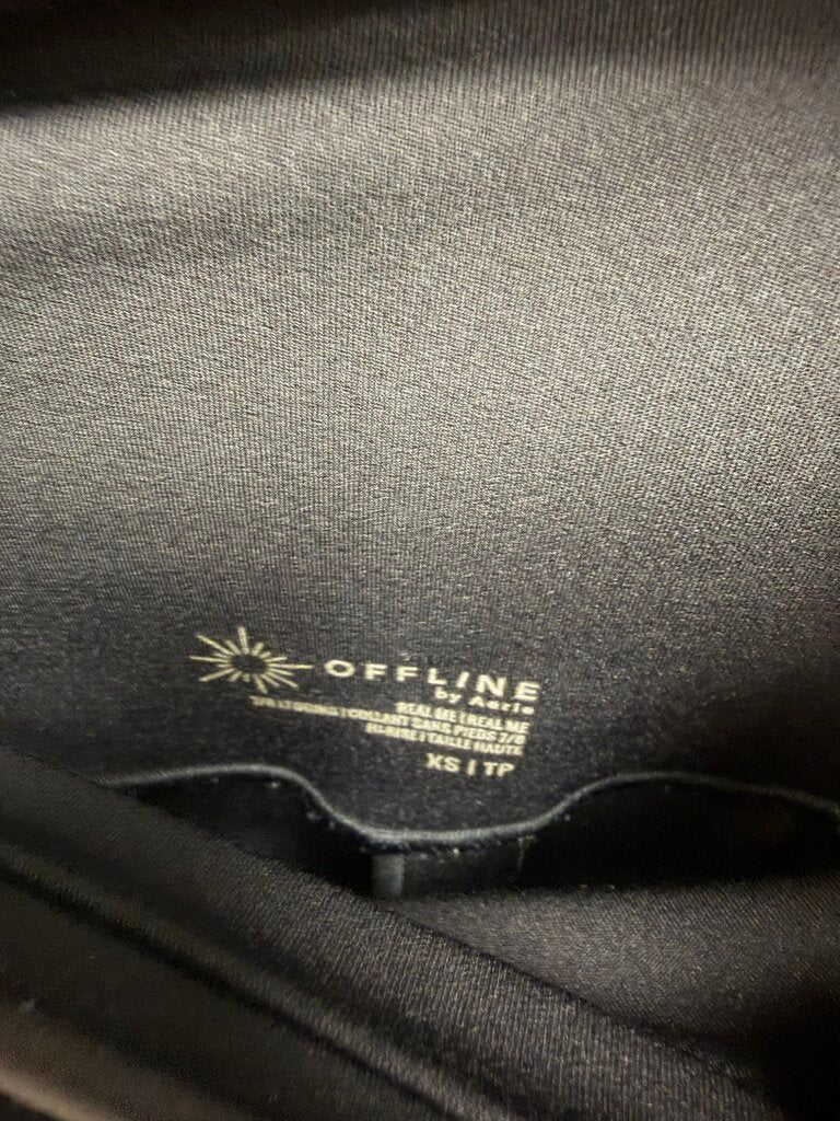 Offline by Aerie Black Crossover 7/8 Legging
