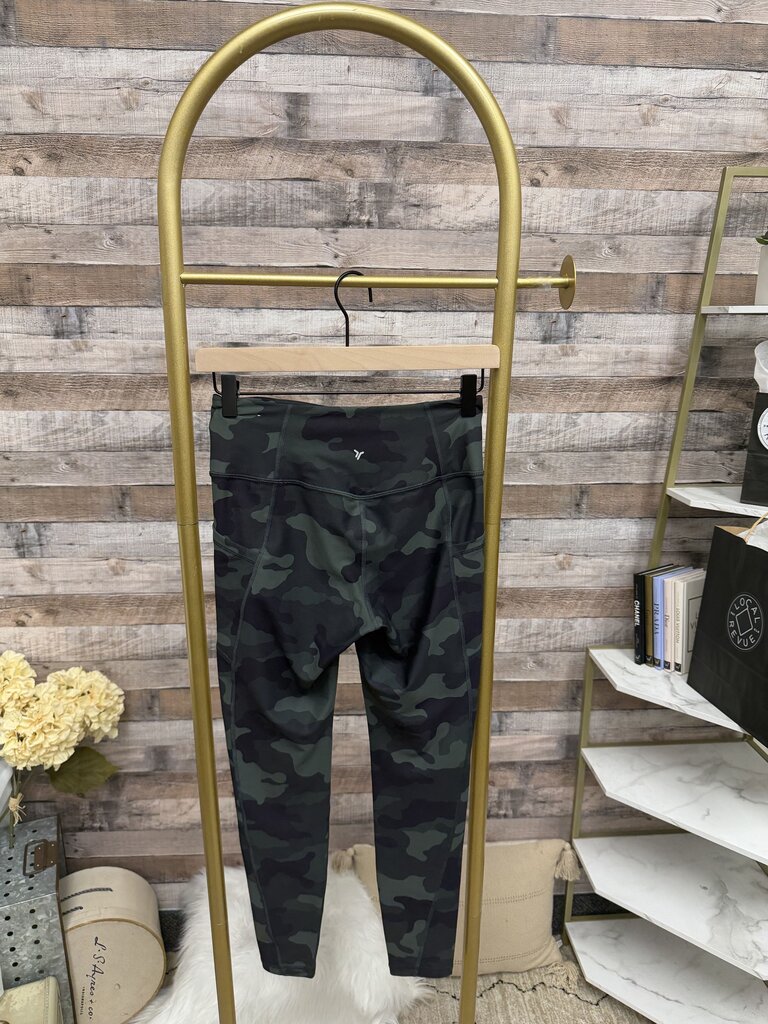 Old Navy Active Green Camo High-Rise Athletic Leggings