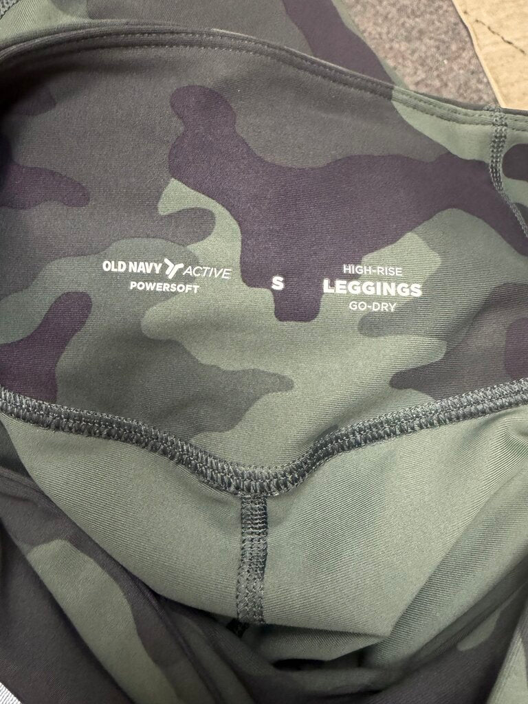 Old Navy Active Green Camo High-Rise Athletic Leggings