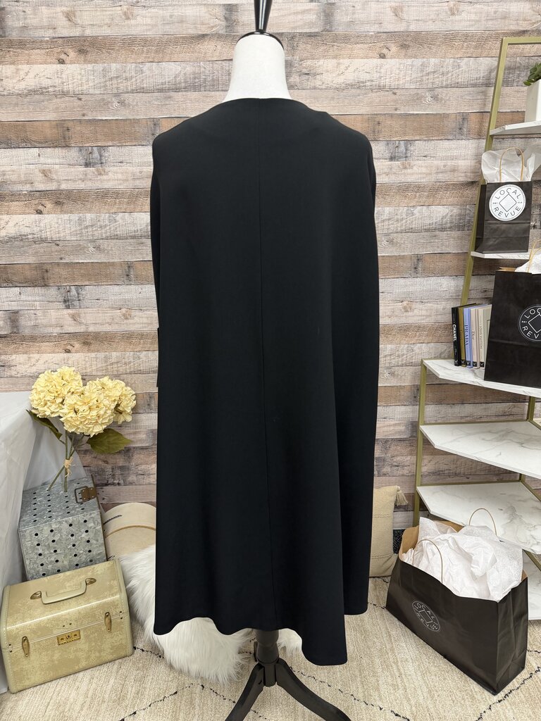 NWT Monique Lhuillier Black Cape Jacket