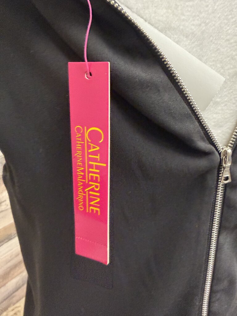 NWT Monique Lhuillier Black Cape Jacket