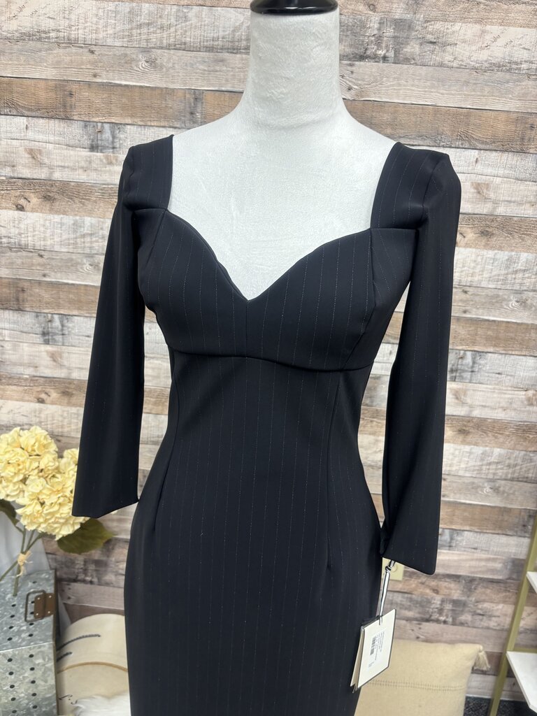 NWT Chiara Boni Square Neckline Pin Stripe