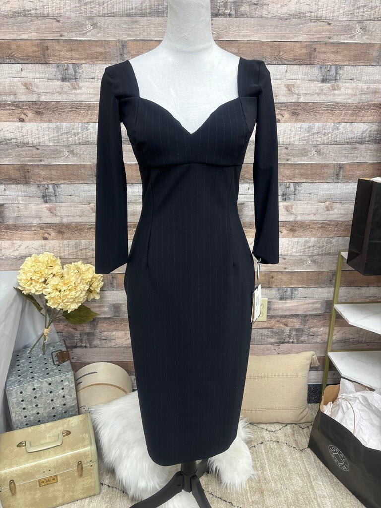 NWT Chiara Boni Square Neckline Pin Stripe