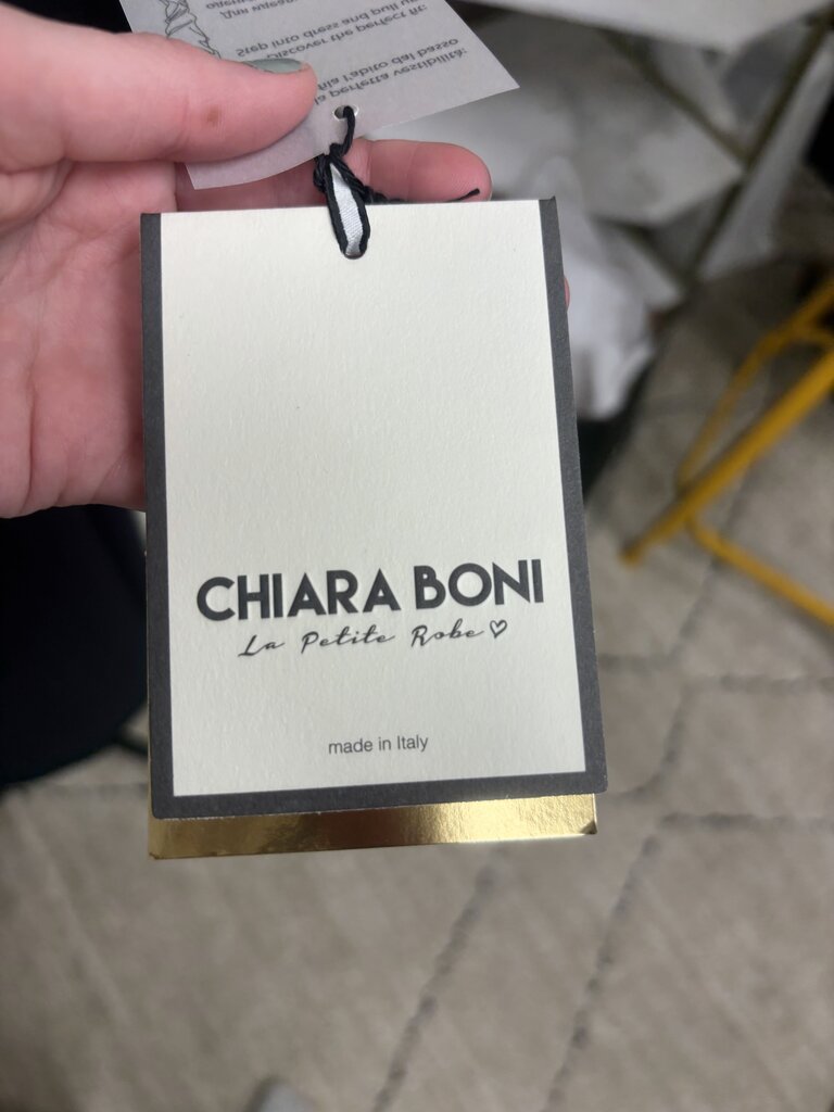 NWT Chiara Boni Square Neckline Pin Stripe