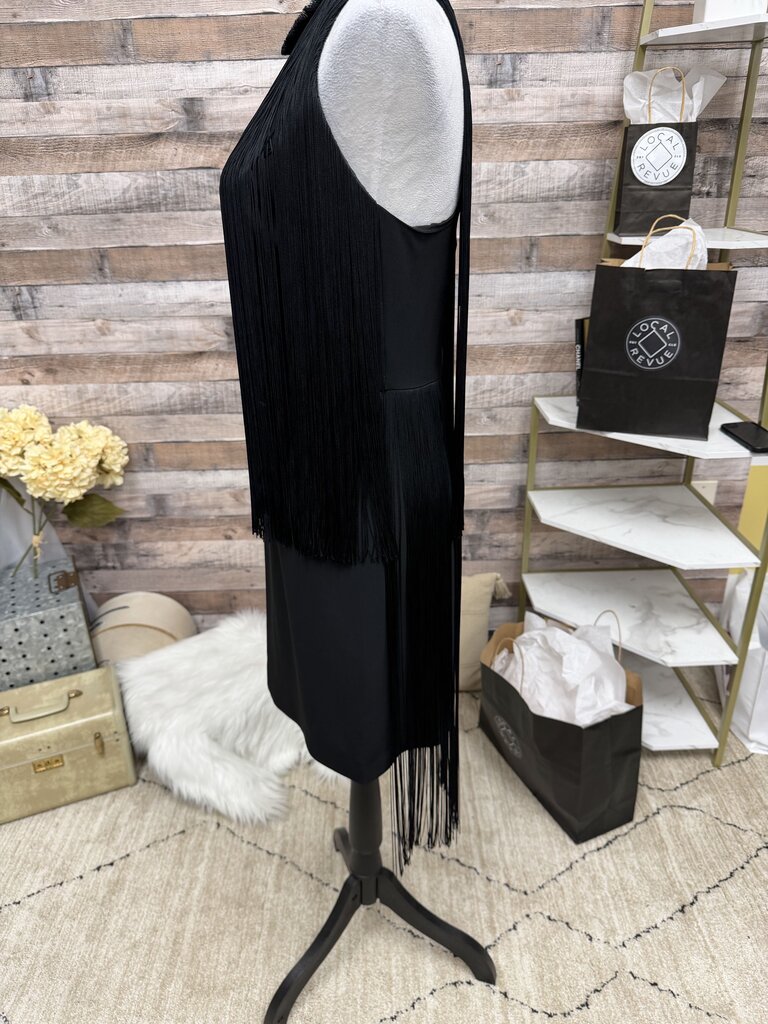 Stella McCartney Black Sleeveless Fringe