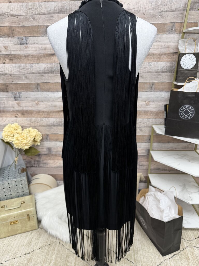 Stella McCartney Black Sleeveless Fringe