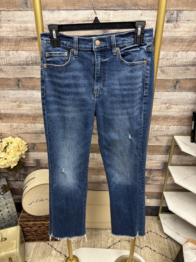 Pistola Raw Hem Straight Leg Denim