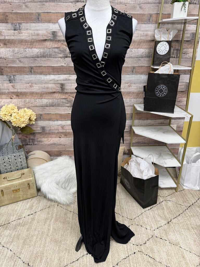 Diane von Furstenberg Sheer Wrap w/Metallic Embellishments