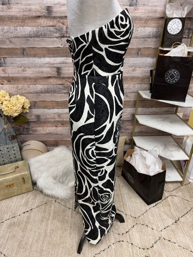 Milly Orion Rose Black & White Strapless