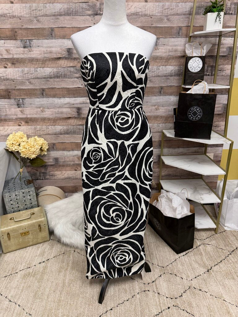 Milly Orion Rose Black & White Strapless