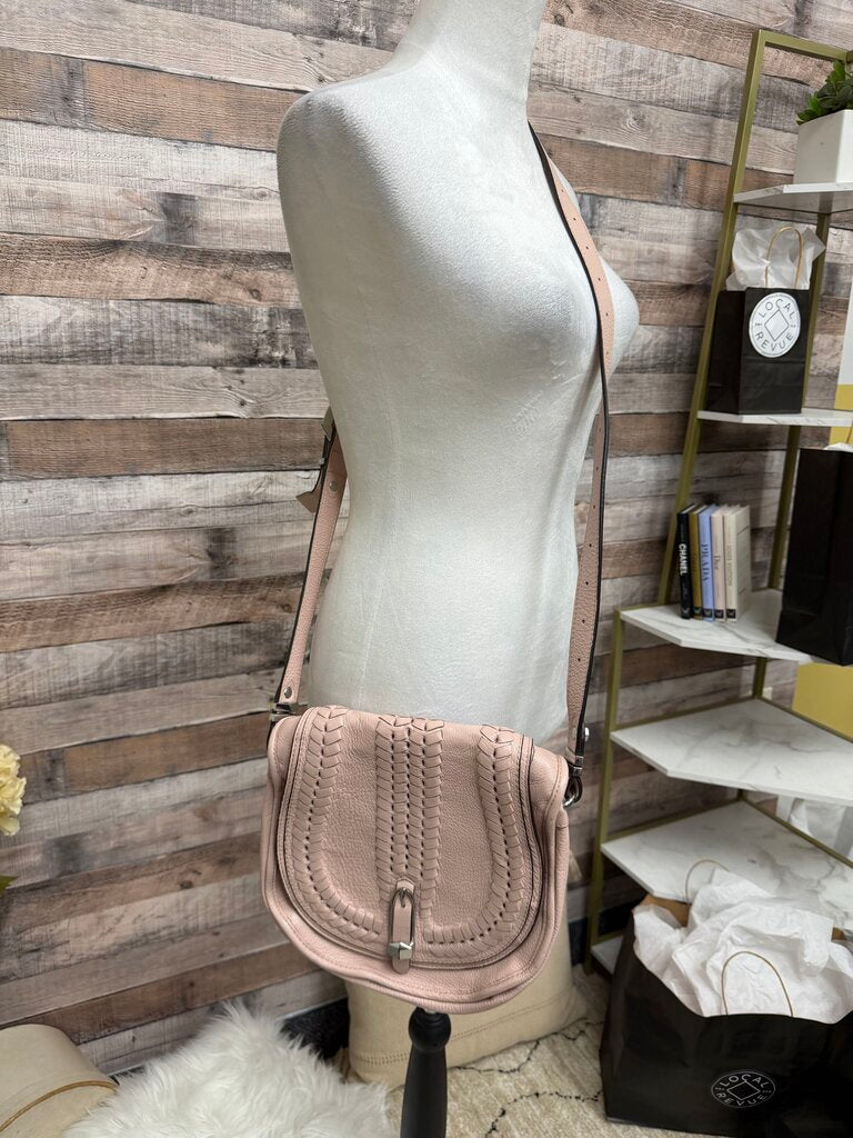 OrYANY Amanda Blush Pink Saddle Crossbody